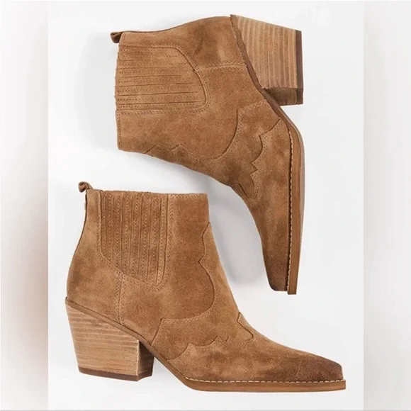 Sam Edelman for free people tan Winona ankle boots size 8.5 but run closer to 9 - Picture 2 of 9